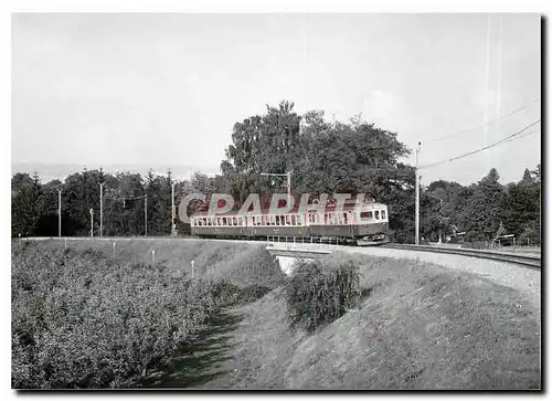 Cartes postales moderne Train pour Biere a Morges pres du viaduc sur l'autoroute 7.7.1975