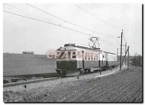 Cartes postales moderne ABDe 4/4 2 et B 26 pres de Reverolle 27.2.1971