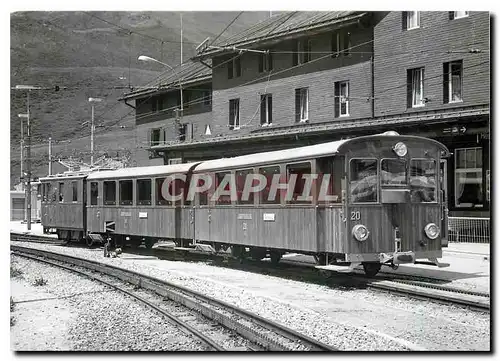 Cartes postales moderne HGe 2/2 11 et B 20 a la Petite Scheidegg 15.7.1990