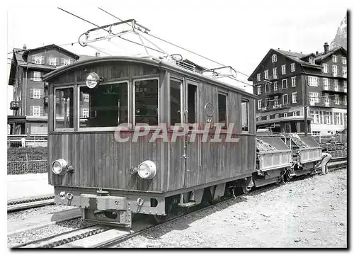 Cartes postales moderne HGe 2/2 10 et train de travaux a Petite Scheidegg 15.7.1990