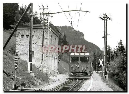 Moderne Karte Le Bernina-Express passant a Cadera Juin 1975