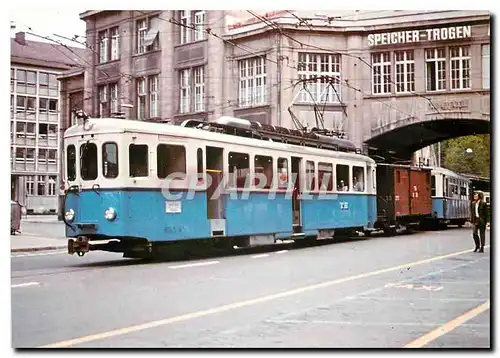 Cartes postales moderne TB BDe 4/4 4 mit Postwagen und Anhaenger ex TL verlaesst am 6.7.1973 den Nebenbahnhof St. G