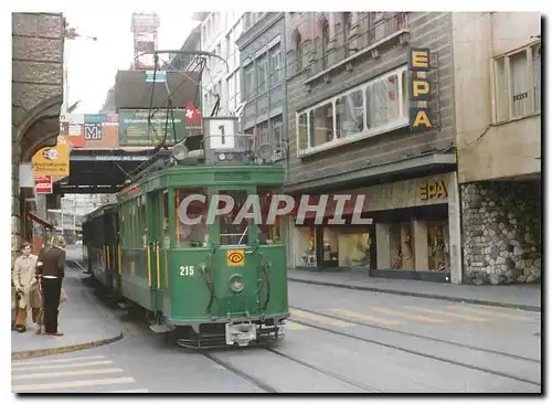 Cartes postales moderne Service special de la Be 2/2 215 a la Clarastrasse 5.11.1978