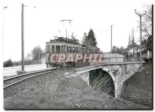 Moderne Karte Be 2/3 1 franchissant les CFF pres de Dornach Avril 1964