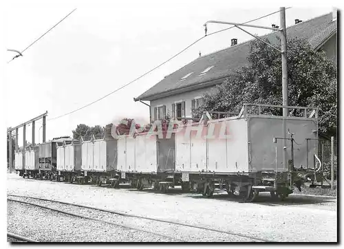 Moderne Karte Rame de wagon a betteraves en gare d'Echallens 10.7.1971