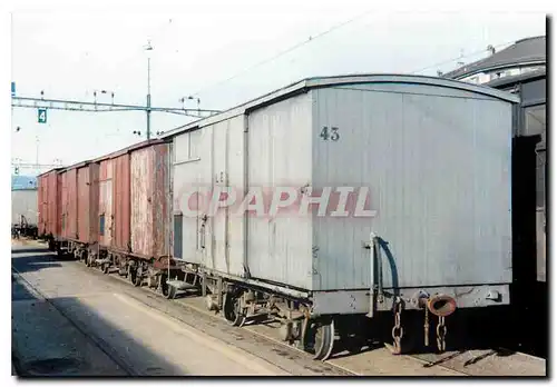 Cartes postales moderne Rame de wagons-couverts a Lausanne-Sebeillon Decembre 1960