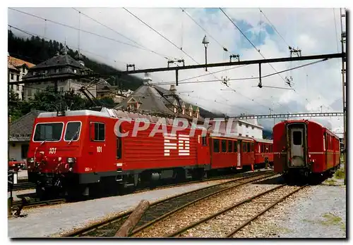 Cartes postales moderne Train pour Brig a Disentis Ete 1989