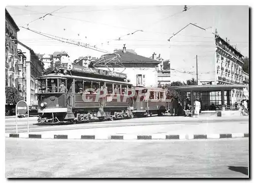 Cartes postales moderne Ce 2/4 88 + C 203 au Rond-point de la Jonction Ete 1950