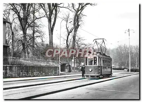 Moderne Karte Ce 2/2 127 au terminus du BIT 23.2.1953