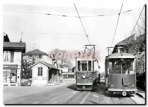 Moderne Karte Croisement a Vesenaz 23.2.1953