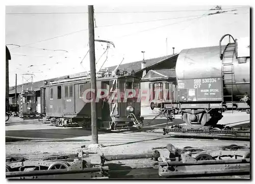 Cartes postales moderne Gare aux marchandises de Cornavin Fe 4/4 151 et 150 Ete 1950