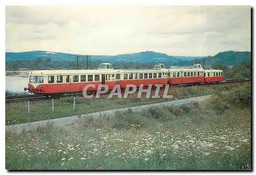 Cartes postales moderne Jumelage de deux autorails X 5800 et X5500 unifies 150 CV avec remorque du depot de Montargis a