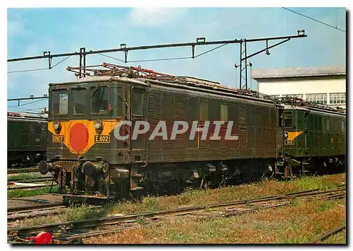 Moderne Karte Les E-602 et 610 vues au depot de Casablanca en avril 1978