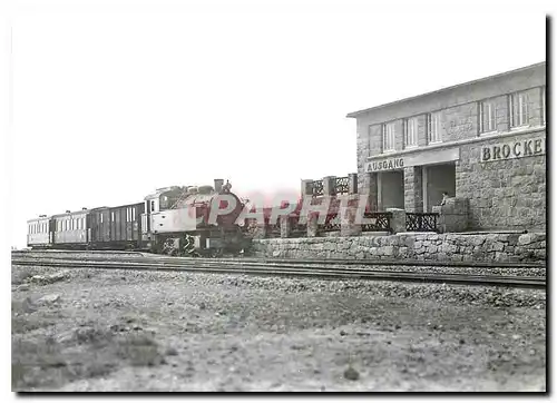 Cartes postales moderne Nouvelle gare du Brocken (locomotive 51) 2.7.1932