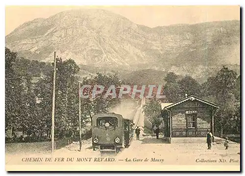 Moderne Karte Chemin de Fer du mont Revard - La Gare de Mouxy