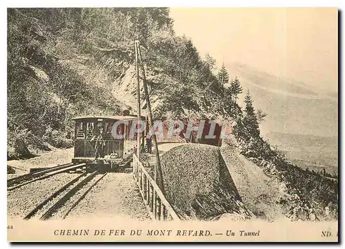 Moderne Karte Chemin de Fer du mont Revard - Un Tunnel