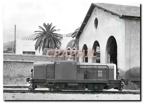 Cartes postales moderne Tracteur diesel 403 construit par la Cie sur un bogle de Billard 24.6.1957