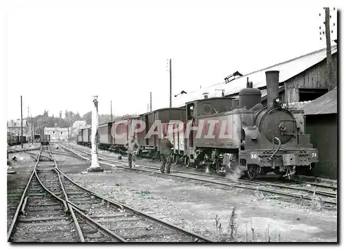 Cartes postales moderne Train pour Denain en gare de Caudryn 1956