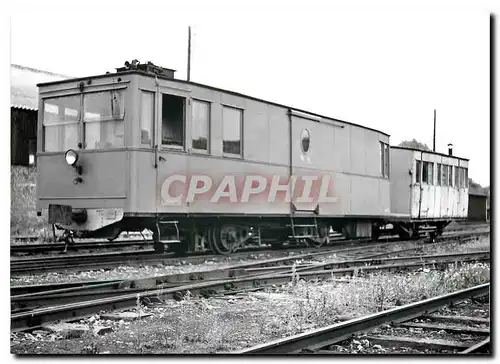 Moderne Karte Autorail Scemia No 13 et voiture C 32 a Caudry 4.9.1957