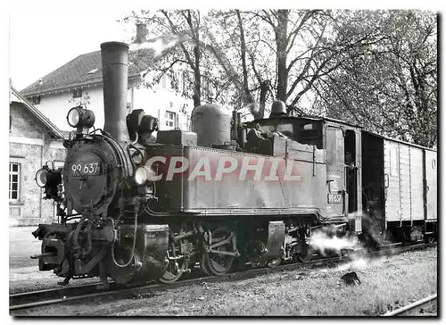 Cartes postales moderne Lok 99637 in Reidlingen April 1956