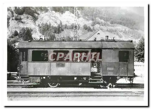 Cartes postales moderne Une de deux automotrices a vapeur BCm 2/2 10 construite en 1910 par SLM pour le RHB