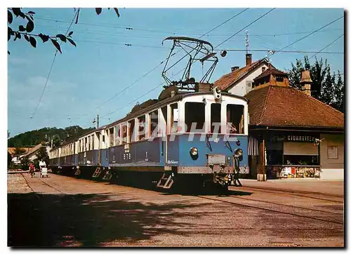 Cartes postales moderne Gute alte Birsigthalbahn wie sie bis 1965 verkehrte ABe 4/4 + B 33 + 52 + 54 von 1926 in Bo