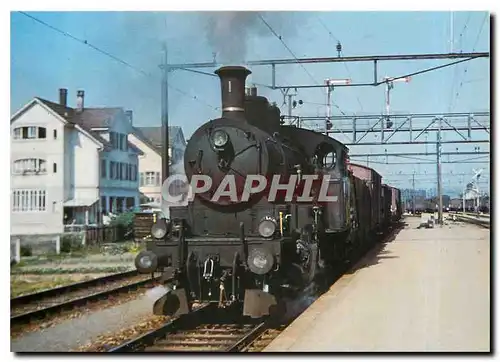 Cartes postales moderne MThB Ec 3/5 1 kommt mit Gueterzug 704 von Weinfeldan