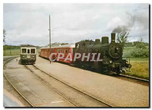 Cartes postales moderne Rote und blaue Pfeite waren auf der dampf- und diesel betriebenen MthB haeufig zu Gast