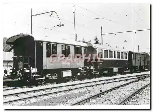 Cartes postales moderne Zwei der gebraucht uebernommenen STB-Personenwagen: C 573 + B2 575