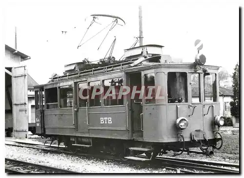 Cartes postales moderne Von kurzer Dauer war das Gastspiel des Saentisbahn CFe 2/2 2 / AB 33 bei der BTB als Dienstwagen