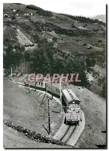 Moderne Karte Durch das Schanfigg konnte man frueher auch in den offenen Aussichtswagen ChA L 141-144 fahren