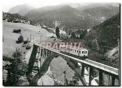 Cartes postales moderne Hier diejenige ueber das Gruenjetobel mit BCFe 4/4 Serie 1-5 und C Serie 41-49