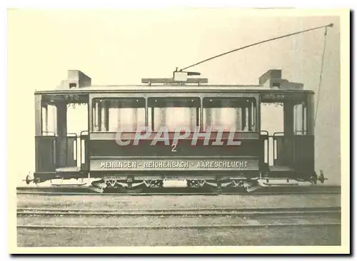 Cartes postales moderne Fabrikneues Aareschluchttram Ce 2/2 2