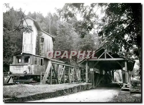 Cartes postales moderne Idylische Ecke mit vielen Holzbauten bei der Haltestelle Unterwasser zwischen beiden Tunnels: MI