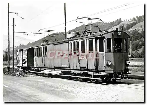 Moderne Karte StEB-Gueterzug in Dallenwil: BDZe 2/4 2 mit K