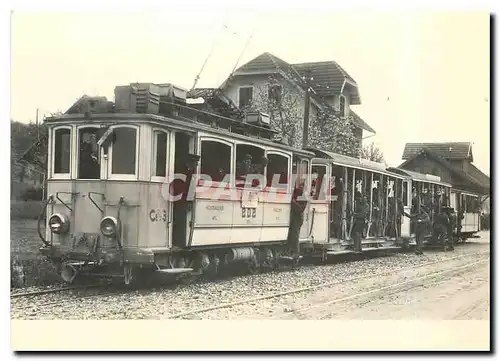 Cartes postales moderne Militaerzug mit Ce 2/2 3 + C 13 -14 und dem Genfer C 17