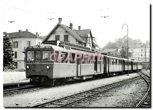 Cartes postales moderne Letzter Betriebstag fuer den Personenverkehr der BM-Strecke: BDe 4/4 491 + 2 Original-Tw + je 1