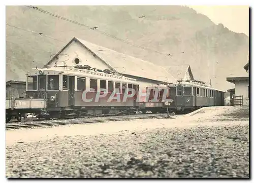 Cartes postales moderne Drei der fuenf Personenmotorwagen der BM noch im Originalzustand mit gruen/oliv-Anstrich und 2 S