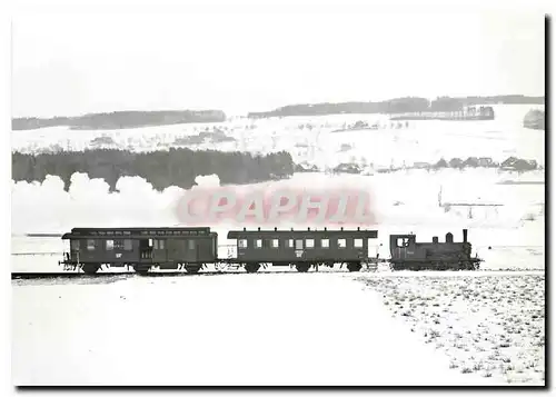 Cartes postales moderne Einer der letzten Dampflok-Einsaetze im Personenverkehr: ST E 3/3 8522+B3 3+DZ3 52 bei Geuensee