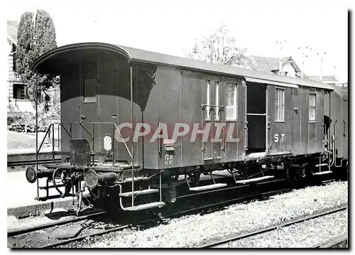 Cartes postales moderne Der ST FZ 51 war ein typischer Privatbahn-Gepaeckwagen Sursee 2.5.64