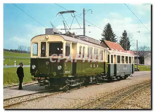 Cartes postales moderne Fotofahrt mit dem SGA Xe 2/3 17 und dem B2 123 in Rietli am 18.4.1981