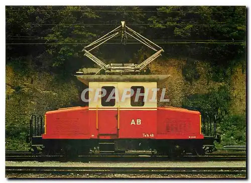 Cartes postales moderne Ein formschoenes Triebhafrzeug aus eigener Fabrikation: AB-Bahndienst-Traktor Te 2/2 49 entstand