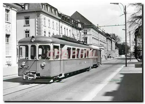 Cartes postales moderne Automotrice Be 4/4 7 et K 4 66 entre Bahnhofplatz et Rathaus 11.4.1967