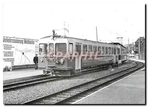 Moderne Karte Worblaufen pendant les travaux de modernisation 19.9.1971