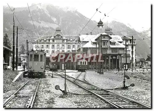 Ansichtskarte AK Aite Bahnhofanlage Engelberg mit Tw 3 2 und 11