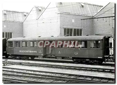 Cartes postales SOB Holzkasten Personenwagen Kriegsjahren B 212 am