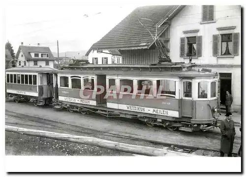 Cartes postales Tram WMB CFe 4 4 1 mit dem gemieteten C 23 der UOe Station Gruningen