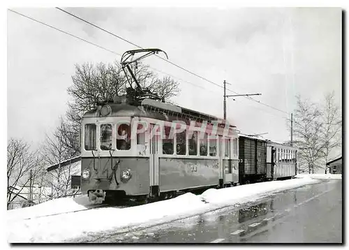 Cartes postales TB Personenzug mit Postbeforderung bei Vogelinsegg mit BDe 4 4 6 und B 11