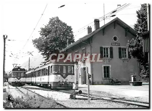 Ansichtskarte AK Croisement en gare de Baulmes