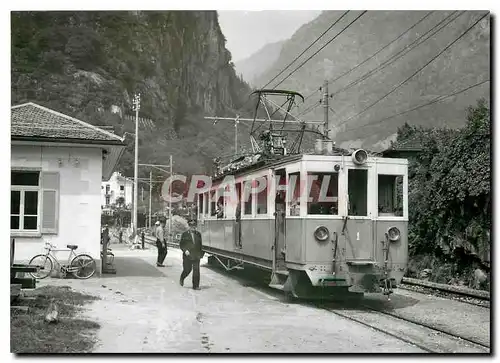 Ansichtskarte AK Tram ABFe 4 4 1 a Ponte Brolla